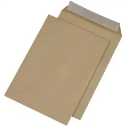 Versandtasche Posthorn 04470345 C4 ohne Fenster/haftklebend braun 110g, Pack 250 Stk