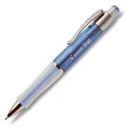 Kugelschreiber Pilot BP-415VM-L-B 2086003 Vèga M, Wechselmine, Druckmechanik, blau-transluzent, Schreibfarbe schwarz, Pack 12 Stk