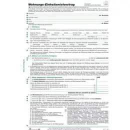 Mietvertrag Einheitlich RNK 599/10 A4, 4 Seiten, Pack 10 Stk