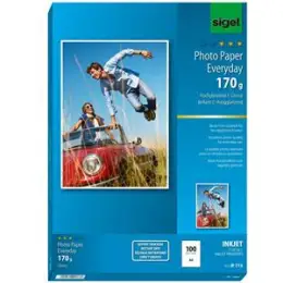Fotopapier Sigel IP715 A4 170g hochglänzend weiß Everyday-Plus, Pack 100 Blatt