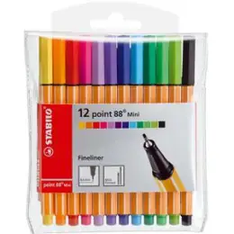 Fineliner Stabilo 688/12-1 point 88 Mini 12er-Etui, Pack 10 Stk