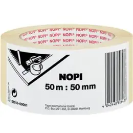 Kreppband Nopi 55513-00001-00 50mm x 50m schwach-gekreppt schmiegsam für gerade Kanten