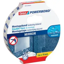 Montageband Tesa 55733-00010-04 Powerbond Spiegel 19mm x 5m, Pack 10 Stk