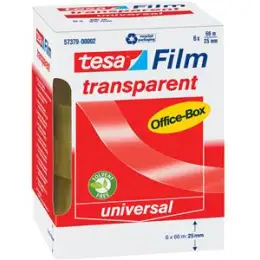 Klebefilm Tesa 57379-00002-00 tesafilm 25mm x 66m transparent, Pack 6 Rollen