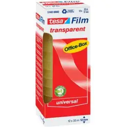 Klebefilm Tesa 57402-00002-00 tesafilm 12mm x 33m transparent, Pack 12 Rollen