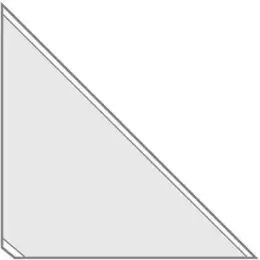 Dreiecktaschen Veloflex 2211100 Velocoll 14x14cm selbstklebend, Pack 100 Stk