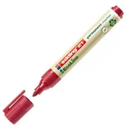 Permanentmarker Edding 21 EcoLine 4-21002 1,5-3mm, Rundspitze, rot