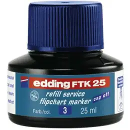 Flipchartmarker-Nachfülltusche Edding FTK25 4-FTK25003 blau, für Edding 380, 383, Flasche 25ml