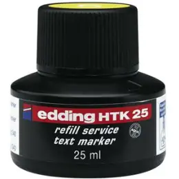 Textmarker-Nachfülltusche Edding HTK25 4-HTK25005 gelb, für edding 24, 340, 345, Flasche 25ml