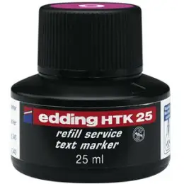 Textmarker-Nachfülltusche Edding HTK25 4-HTK25009 rosa, für edding 24, 340, 345, Flasche 25ml