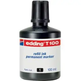 Permanentmarker-Nachfülltusche Edding T100 4-T100001 schwarz, für permanente Edding Marker, Flasche 100ml