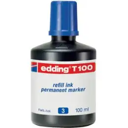 Permanentmarker-Nachfülltusche Edding T100 4-T100003 blau, für permanente Edding Marker, Flasche 100ml