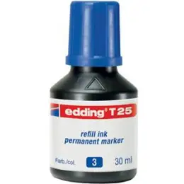 Permanentmarker-Nachfülltusche Edding T25 4-T25003 blau, für permanente Edding Marker, Flasche 30ml