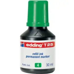 Permanentmarker-Nachfülltusche Edding T25 4-T25004 grün, für permanente Edding Marker, Flasche 30ml