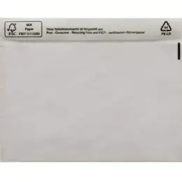 Begleitpapiertaschen 161034500 C5, ohne Aufdruck, Folie, selbstklebend, transparent, Pack 250 Stk