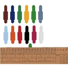 Stecksignale Elba 100420859 80519SW 15 x 55 mm PVC schwarz, Pack 100 Stk