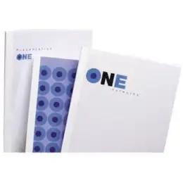 Thermobindemappen GBC TC080070 Optimal 1,5 mm, A4, Klarsichtfolie/Karton, weiß, Pack 100 Stk