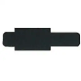 Stecksignale Leitz 6030-00-95 60300095 Orgacolor Hartfolie, schwarz, Pack 50 Stk