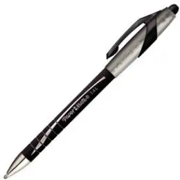 Kugelschreiber Paper Mate S0767600 FlexGrip Elite 1.4 0,8mm, Wechselmine, Druckmechanik, dokumentenecht, schwarz