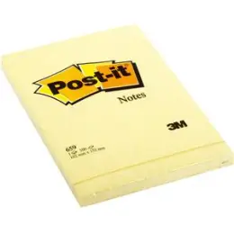 Haftnotiz Post-it 659 Notes 102 x 152 mm, Block mit 100 Blatt, gelb