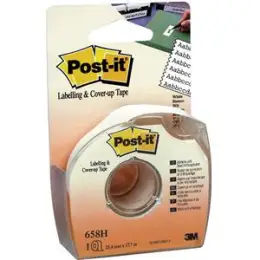 Abdeck- und Beschriftungsband Post-it 658H 25,4mm x 17,7m im Handabroller