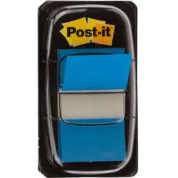 Haftstreifen Post-it 680-2 Index 25,4 x 43,2 mm, blau, Spender 50 Stk