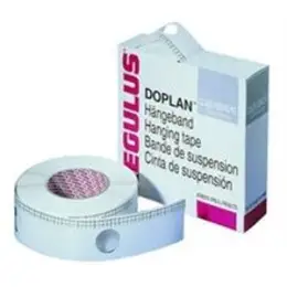 Trageband Regulus TDVSL60 60mm/Lochabstand 55mmx50m Polyester weiß 150my