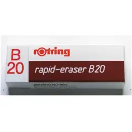 Radierer Rotring S0194570 rapid-eraser B20 weiß Blei