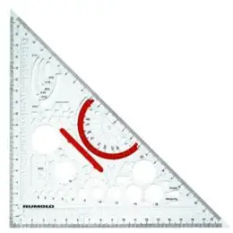 Geometrie-Dreieck Rumold 354210 Techno Metall transparent