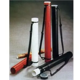 Zeichenrollen-Köcher Rumold ZR6611 Ø80mm, 600-1000mm verstellbar, schwarz, Schultergurt