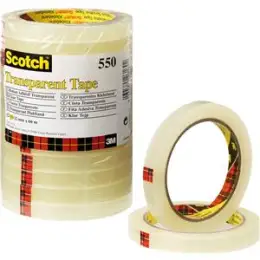 Klebeband Scotch 5501966 Transparent 550 19mmx66m transparent, Pack 8 Rollen