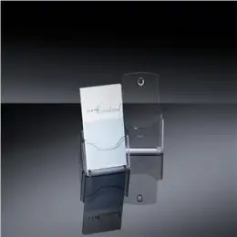 Tisch-Prospekthalter Sigel LH113 1Fach DIN lang Tischmodell und Wandmontage glasklar Acryl