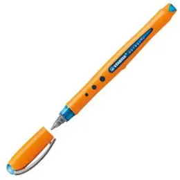 Tintenroller Stabilo 2016/41 worker+ fine 0,3mm (F), Edelstahlspitze, mit Kappe, blau