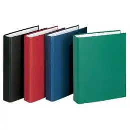 Ringbuch Veloflex 1153040 Basic A5, 4 Ringe Ø 25mm, Pappe/PP-Folie, D-Ring-Mechanik, grün, Pack 10 Stk