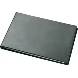 Ringbuch Veloflex 4131280 Exclusiv A3-quer, 4 Ringe Ø 30 mm, PVC, D-Ring-Mechanik, Innentasche, ledergenarbt, schwarz