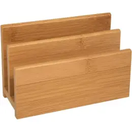 Briefständer Wedo 61307 61 307 Bambus braun 2-Fächer 14x9x6,2cm