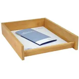 Briefablage Wedo 61807 61 807 Bambus braun A4 stapelbar 25x6,2x34cm