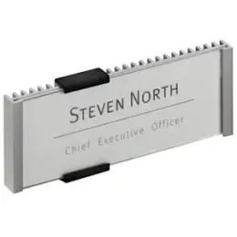 Türschild Durable 4800-23 480023 Info Sign 149 x 52,5 mm, metallic silber, mit Einsteckschild