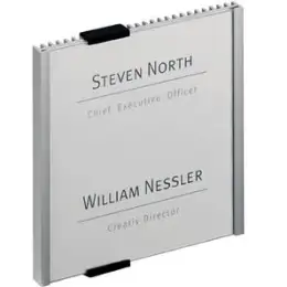 Türschild Durable 4802-23 480223 Info Sign 149 x 148,5 mm, silber, mit Einsteckschild