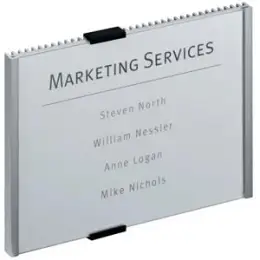 Türschild Durable 4805-23 480523 Info Sign 210 x 148 mm, silber, mit Einsteckschild