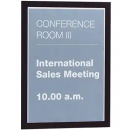 Magnetrahmen Durable 4872-01 487201 Duraframe A4 schwarz selbstklebend, Pack 2 Stk