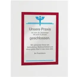 Magnetrahmen Durable 4872-03 487203 Duraframe A4 rot selbstklebend, Pack 2 Stk