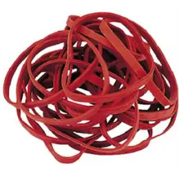 Gummibänder 176029130 130mm x 4mm, rot, Pack 50g