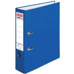 Ordner Herlitz 300007141 05480405 maX.file protect A4, 80mm, Pappe/PP-Folie, Wechselfenster, blau
