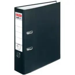 Ordner Herlitz 300007144 05480801 maX.file protect A4, 80mm, Pappe/PP-Folie, Wechselfenster, schwarz