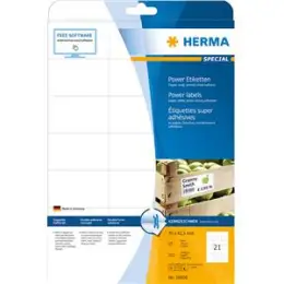 Etiketten Herma 10906 Special 70 x 42,3 mm weiß, Inkjet Laser Kopierer, Pack 525 Stk/25 Blatt