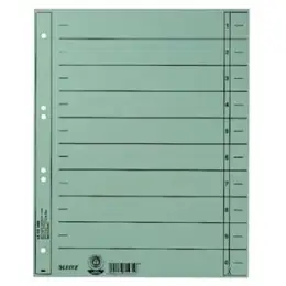 Trennblatt Leitz 1658-00-30 16580030 A4 hellblau durchgefärbter Karton, Pack 100 Stk