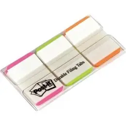 Haftstreifen Post-it 686L-PGO Index Strong 25,4 x 38 mm, 3 x 22 Streifen pink, grün, orange