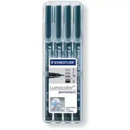 Universalstift Staedtler 31-9WP4GS Lumocolor 4er-Etui schwarz