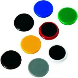 Magnet-Kreis Alco 6818V26 Ø 13mm, farbig-sortiert, Pack 10 Stk